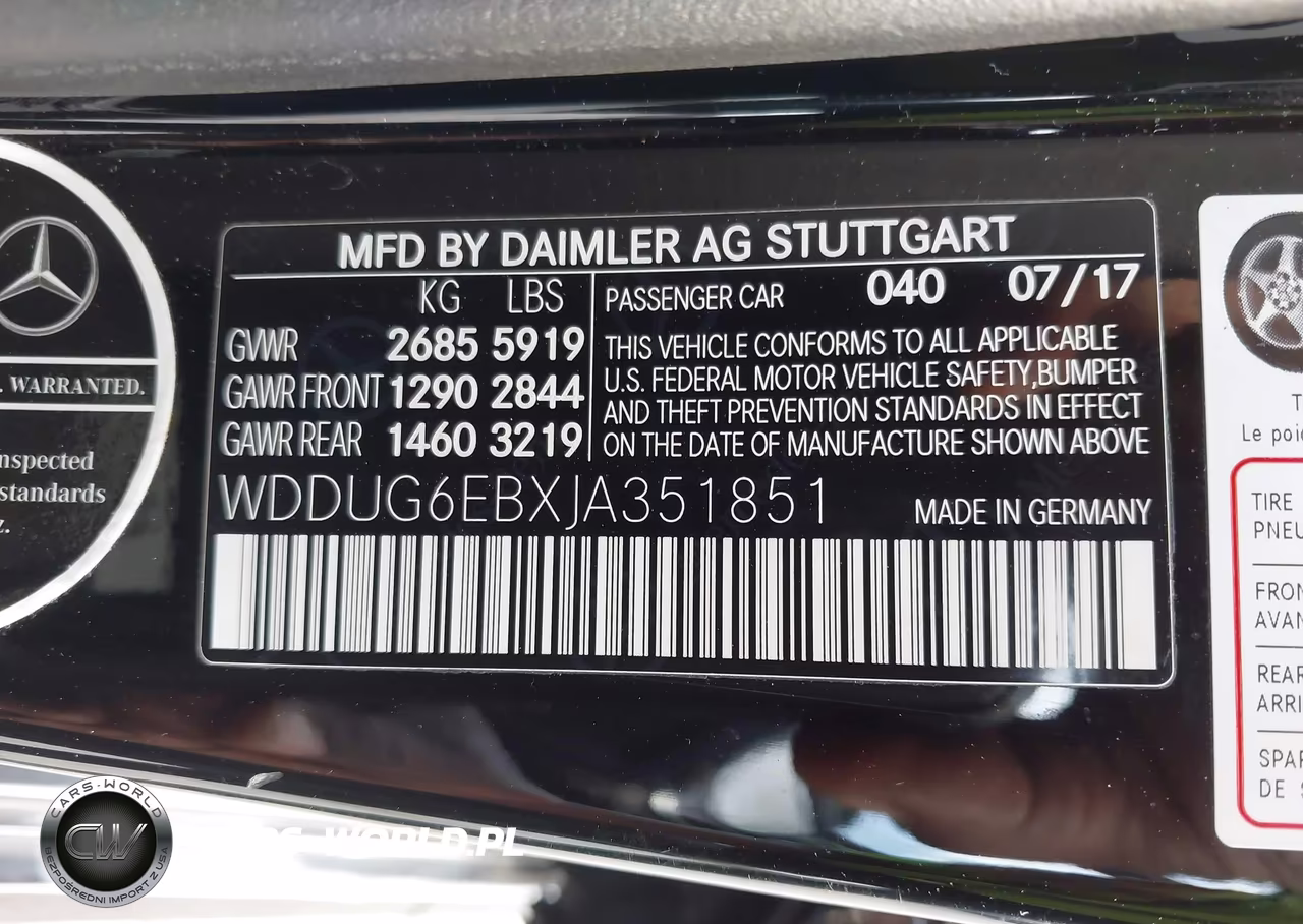 2018 Mercedes-Benz S 450 4Matic VIN:WDDUG6EBXJA351851 - 9