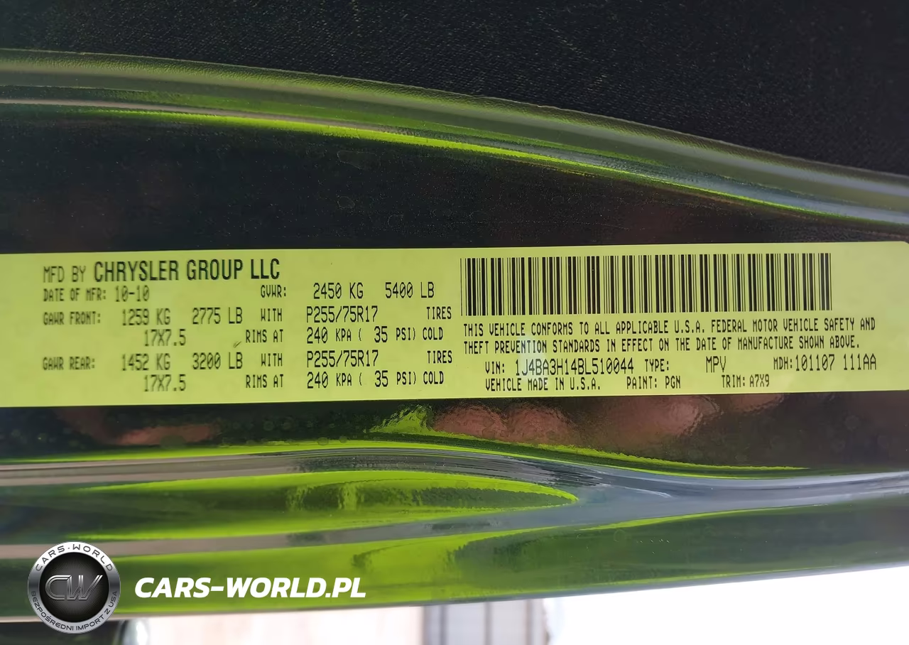 2011 Jeep Wrangler Unlimited Sport VIN:1J4BA3H14BL510044 - 9