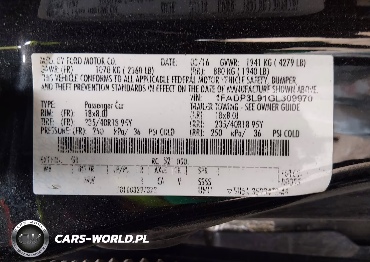 2016 Ford Focus St VIN:1FADP3L91GL309970 - 9