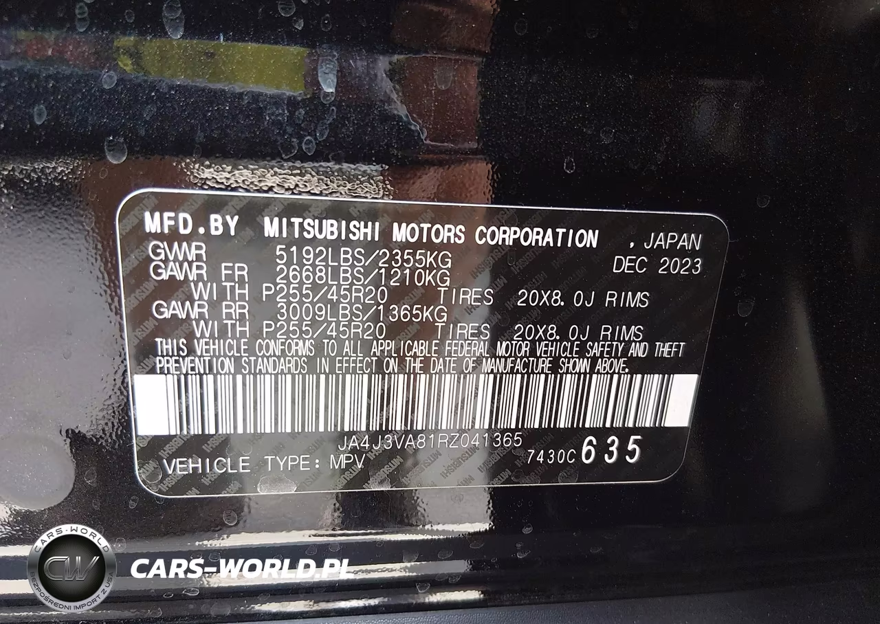 2024 Mitsubishi Outlander Se 2.5 2Wd VIN:JA4J3VA81RZ041365 - 9