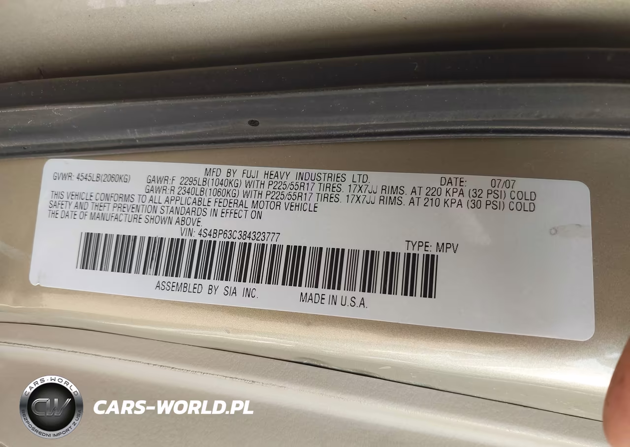 2008 Subaru Outback 2.5Xt Limited VIN:4S4BP63C384323777 - 9