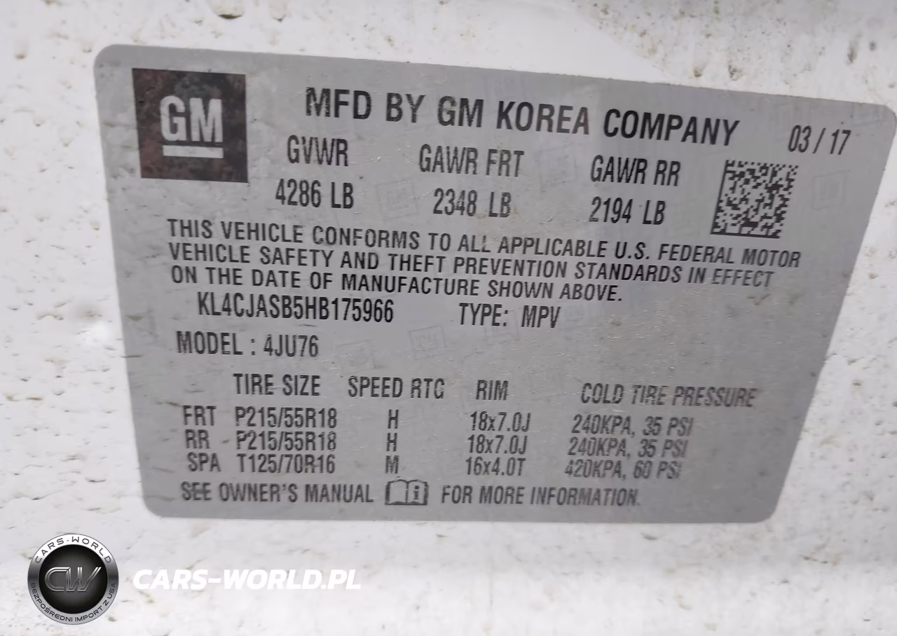 2017 Buick Encore Preferred VIN:KL4CJASB5HB175966 - 9