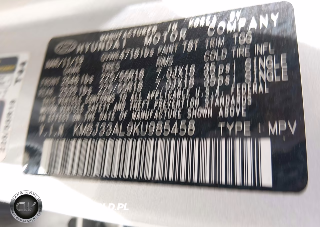 2019 Hyundai Tucson Sel VIN:KM8J33AL9KU985458 - 9