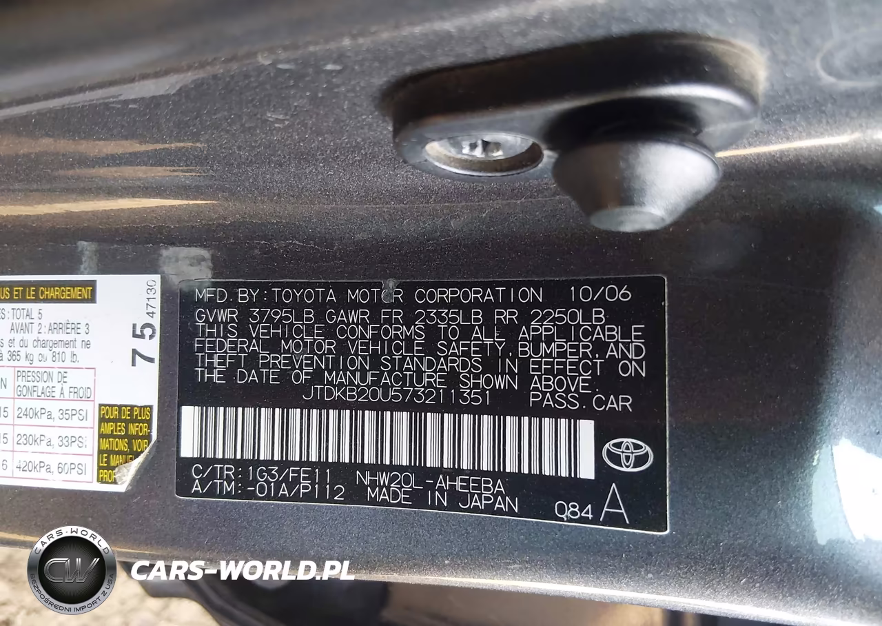 2007 Toyota Prius VIN:JTDKB20U573211351 - 9