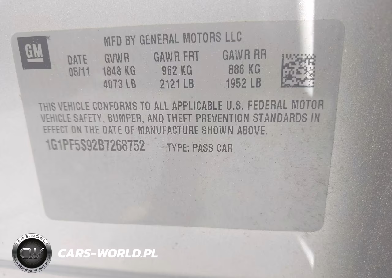 2011 Chevrolet Cruze 1Lt VIN:1G1PF5S92B7268752 - 9