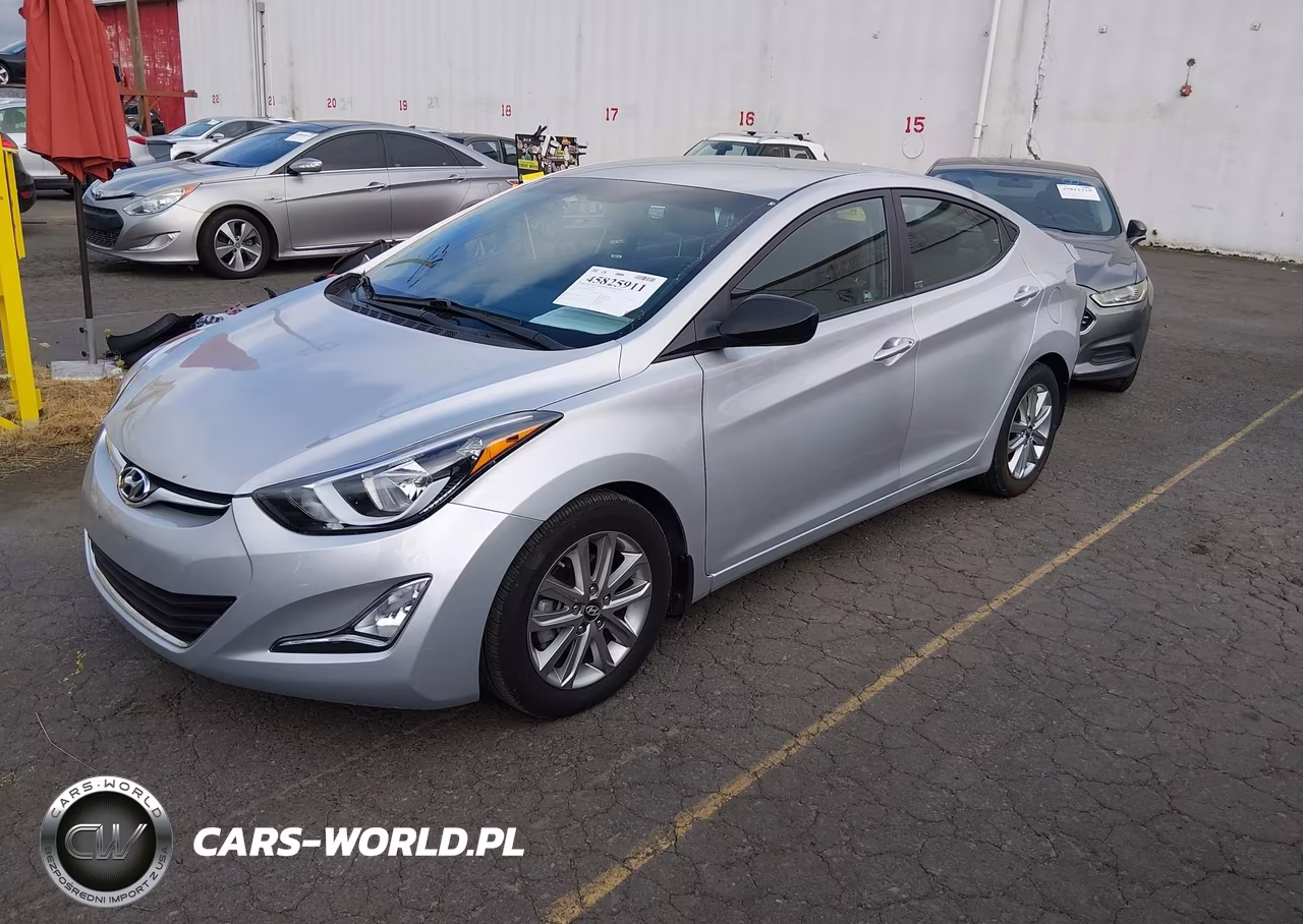 2015 Hyundai Elantra Se VIN:KMHDH4AE3FU326884 - 2