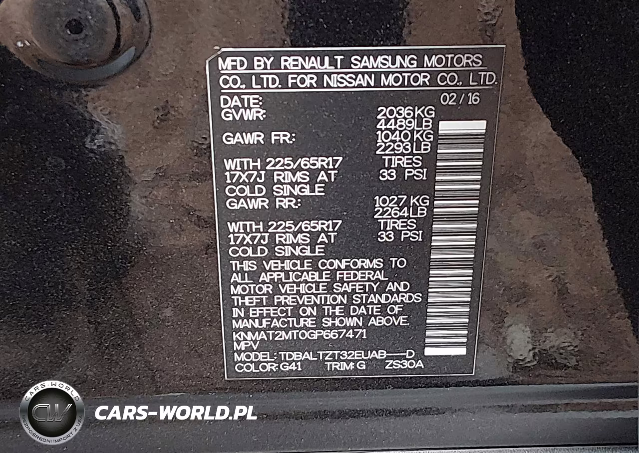 2016 Nissan Rogue Sv VIN:KNMAT2MT0GP667471 - 9