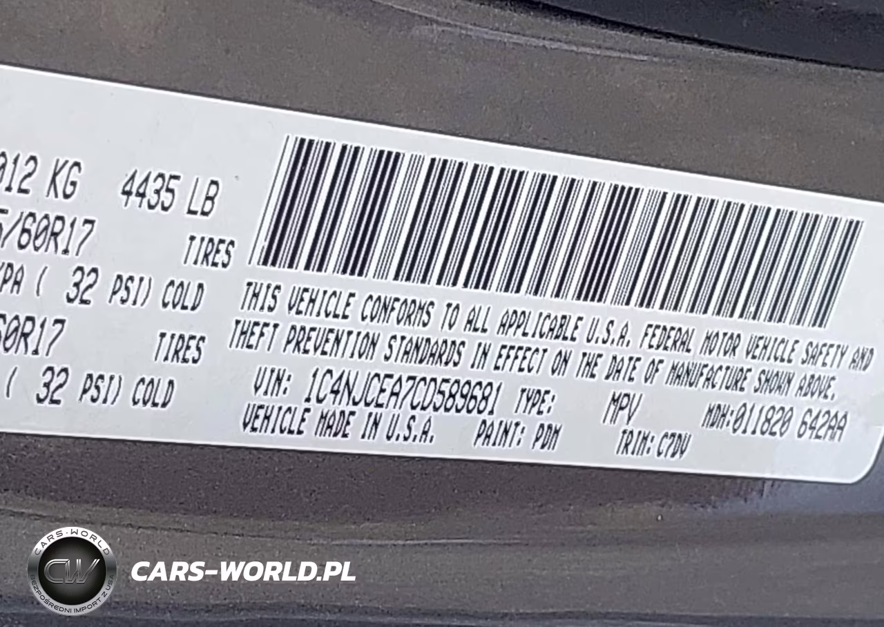 2012 Jeep Compass Latitude VIN:1C4NJCEA7CD589681 - 9