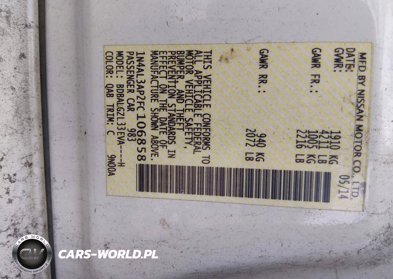 2015 Nissan Altima 2.5 S VIN:1N4AL3AP2FC106858 - 9