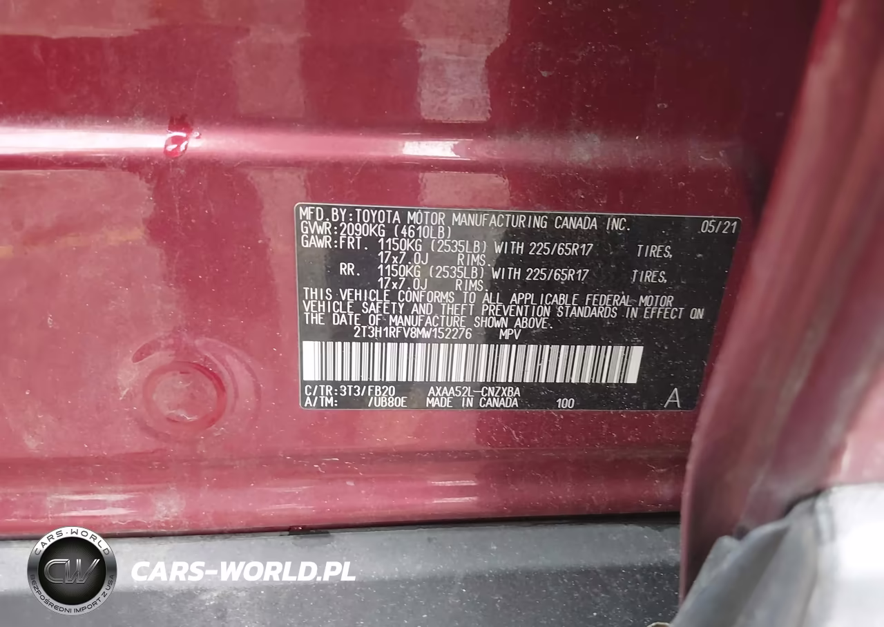 2021 Toyota Rav4 Le VIN:2T3H1RFV8MW152276 - 9