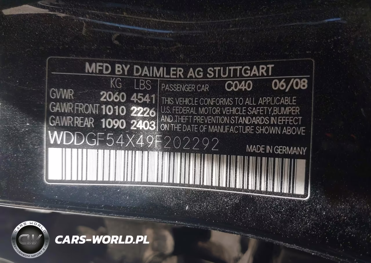 2009 Mercedes-Benz C 300 Luxury-Sport VIN:WDDGF54X49F202292 - 9