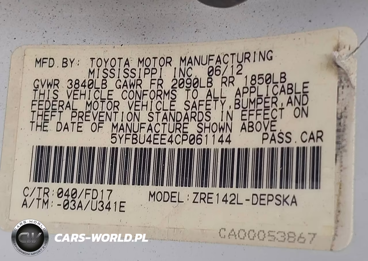 2012 Toyota Corolla S VIN:5YFBU4EE4CP061144 - 9