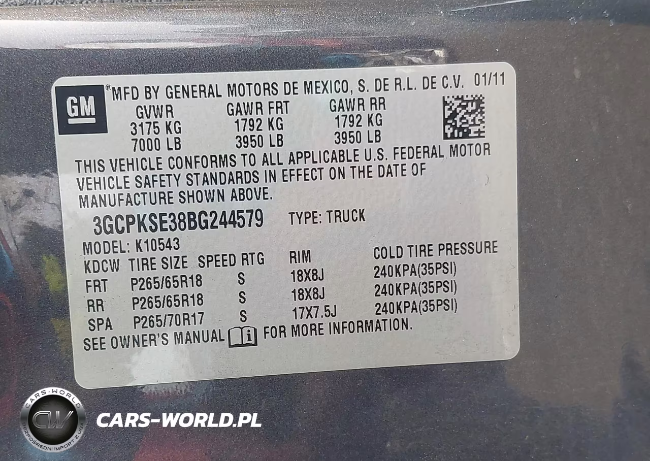 2011 Chevrolet Silverado 1500 Lt VIN:3GCPKSE38BG244579 - 9