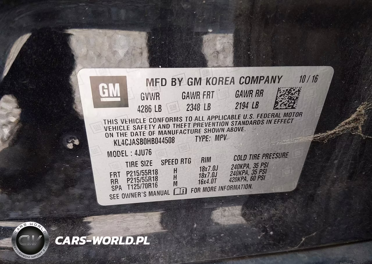 2017 Buick Encore Preferred VIN:KL4CJASB0HB044508 - 9