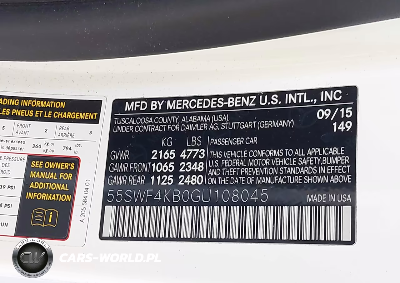2016 Mercedes-Benz C 300 Sport 4Matic VIN:55SWF4KB0GU108045 - 9