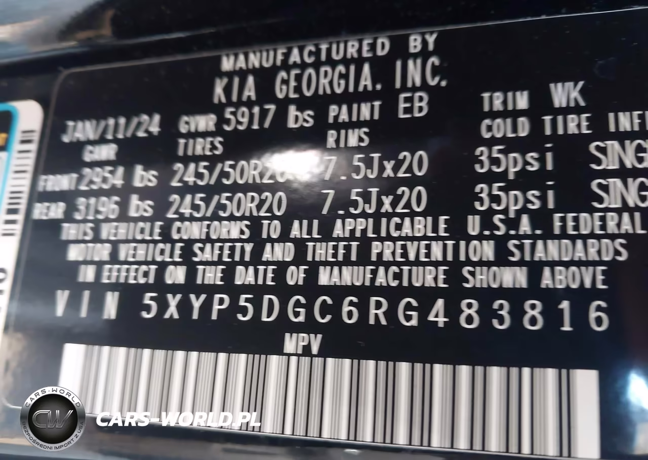 2024 Kia Telluride Sx Prestige X-Line VIN:5XYP5DGC6RG483816 - 9
