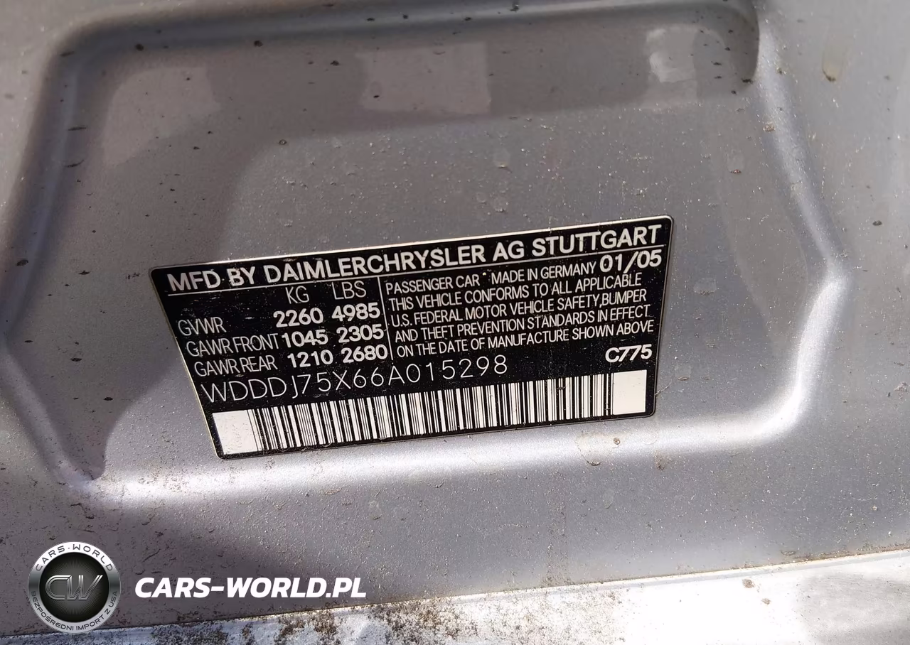 2006 Mercedes-Benz Cls 500 VIN:WDDDJ75X66A015298 - 9
