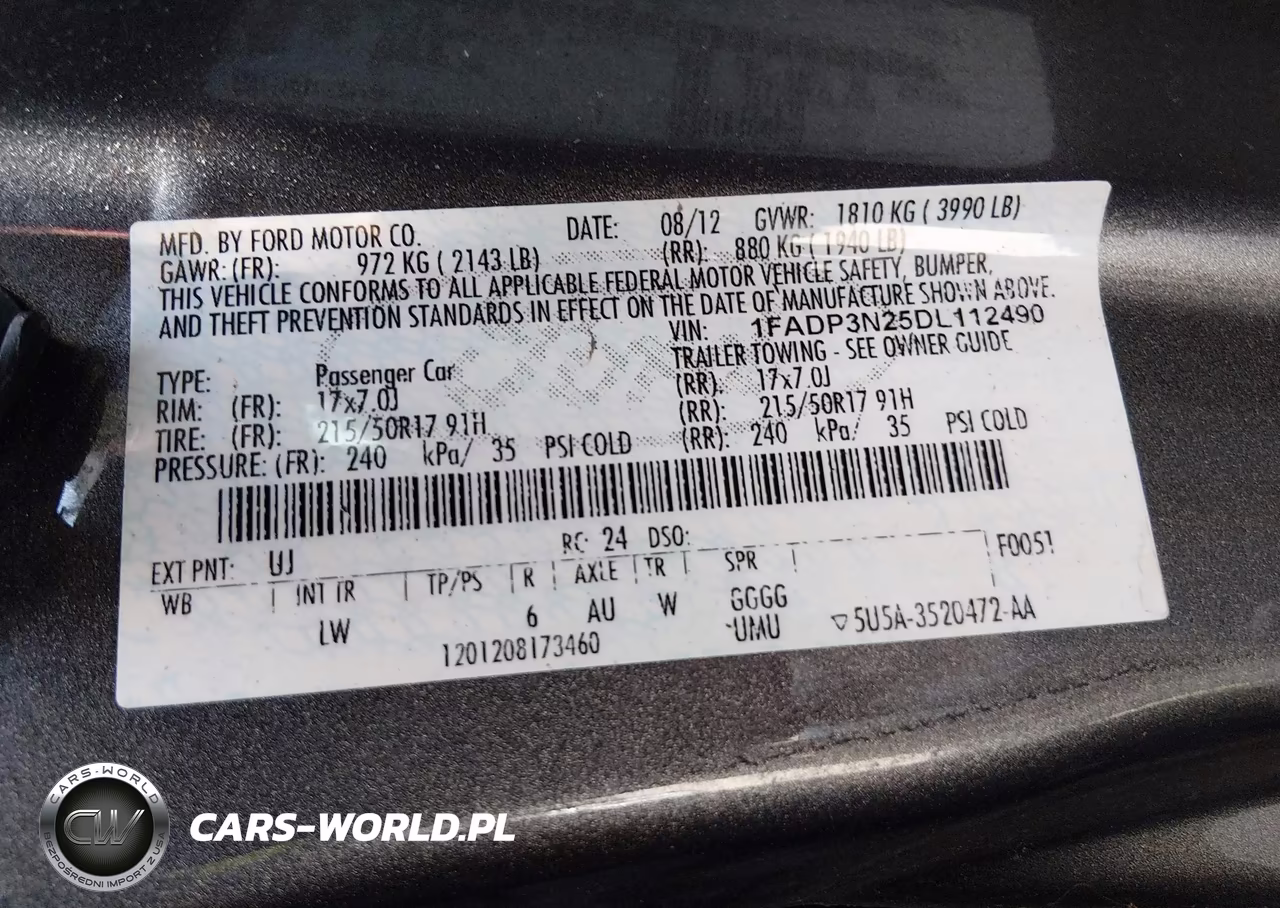 2013 Ford Focus Titanium VIN:1FADP3N25DL112490 - 9