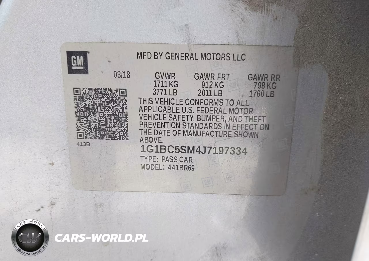 2018 Chevrolet Cruze Ls Auto VIN:1G1BC5SM4J7197334 - 17