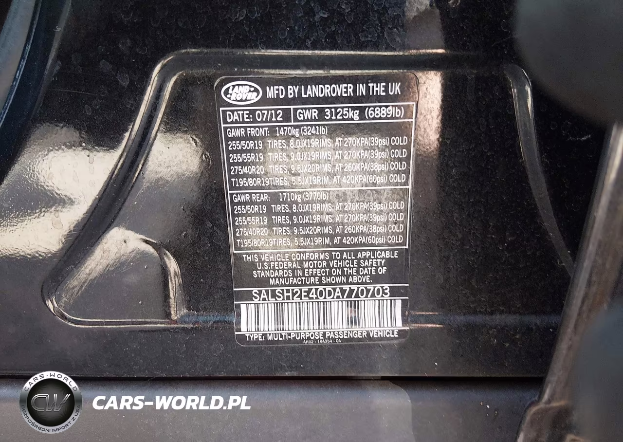 2013 Land Rover Range Rover Sport Supercharged VIN:SALSH2E40DA770703 - 9