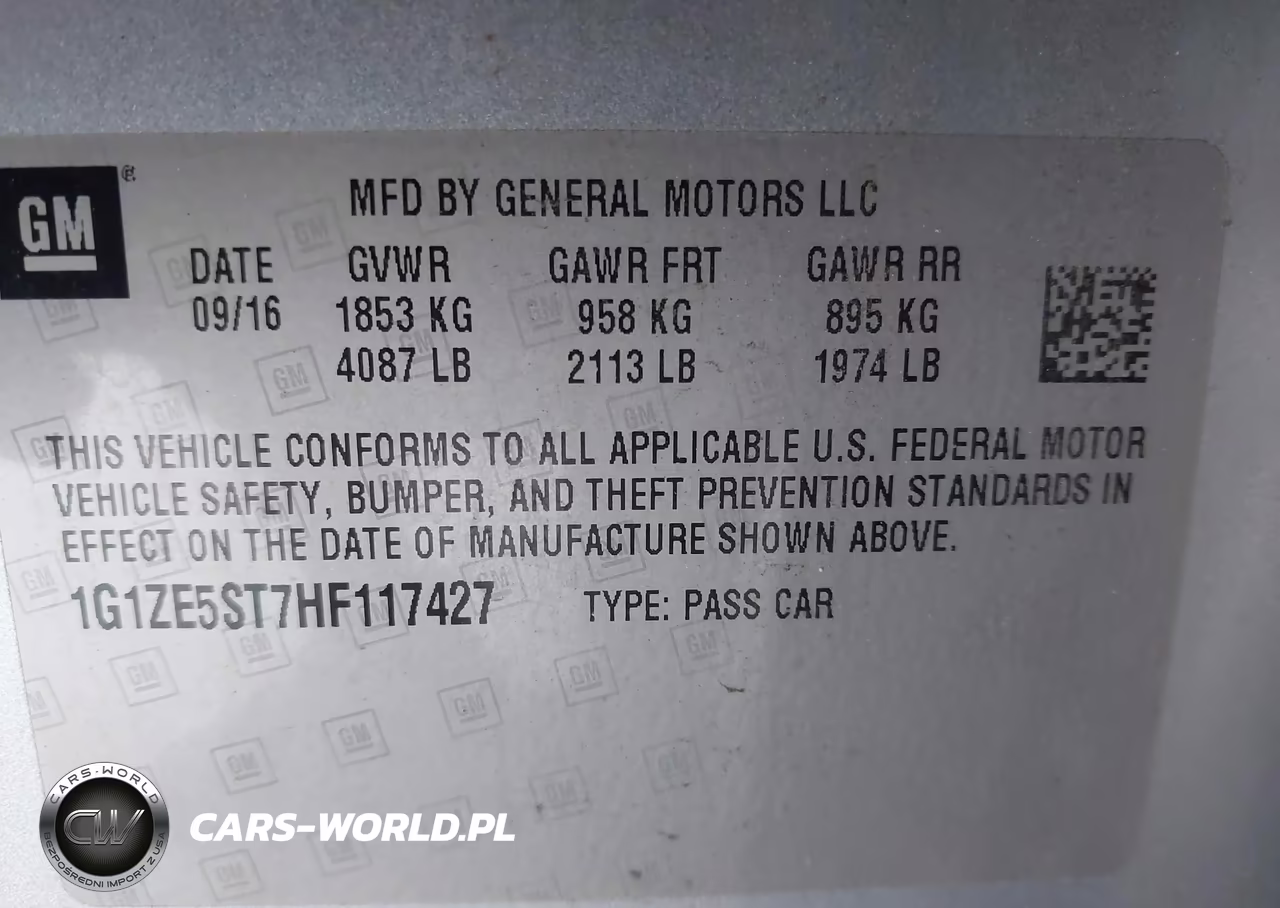 2017 Chevrolet Malibu 1Lt VIN:1G1ZE5ST7HF117427 - 9