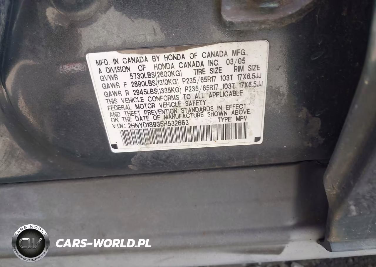2005 Acura Mdx VIN:2HNYD18935H532663 - 9