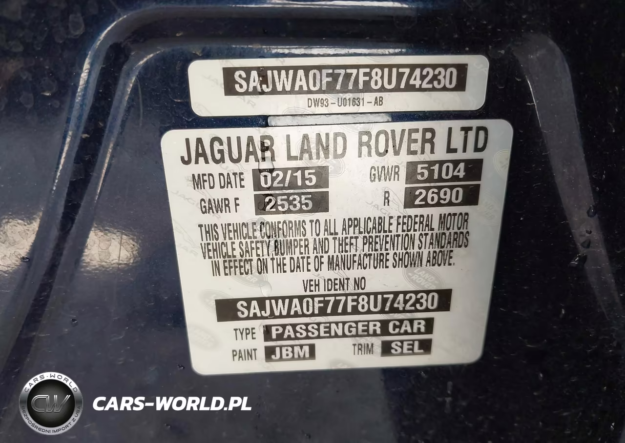 2015 Jaguar Xf 3.0 Portfolio-3.0 Sport VIN:SAJWA0F77F8U74230 - 9