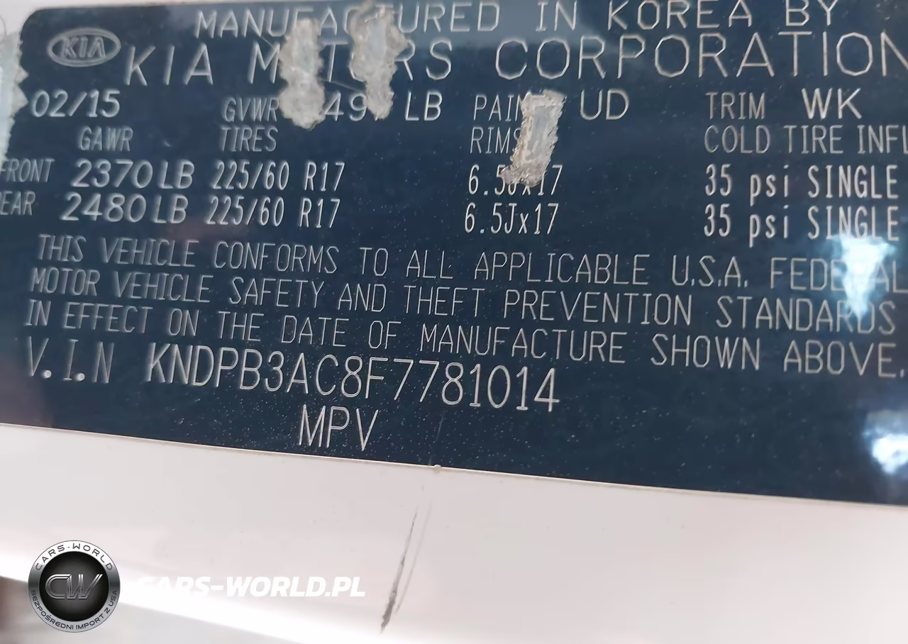 2015 Kia Sportage Lx VIN:KNDPB3AC8F7781014 - 9
