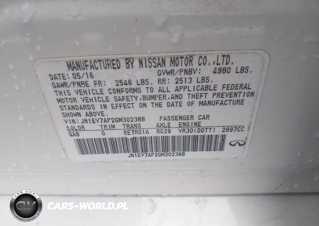 2016 Infiniti Q50 3.0T Premium VIN:JN1EV7AP2GM302388 - 9