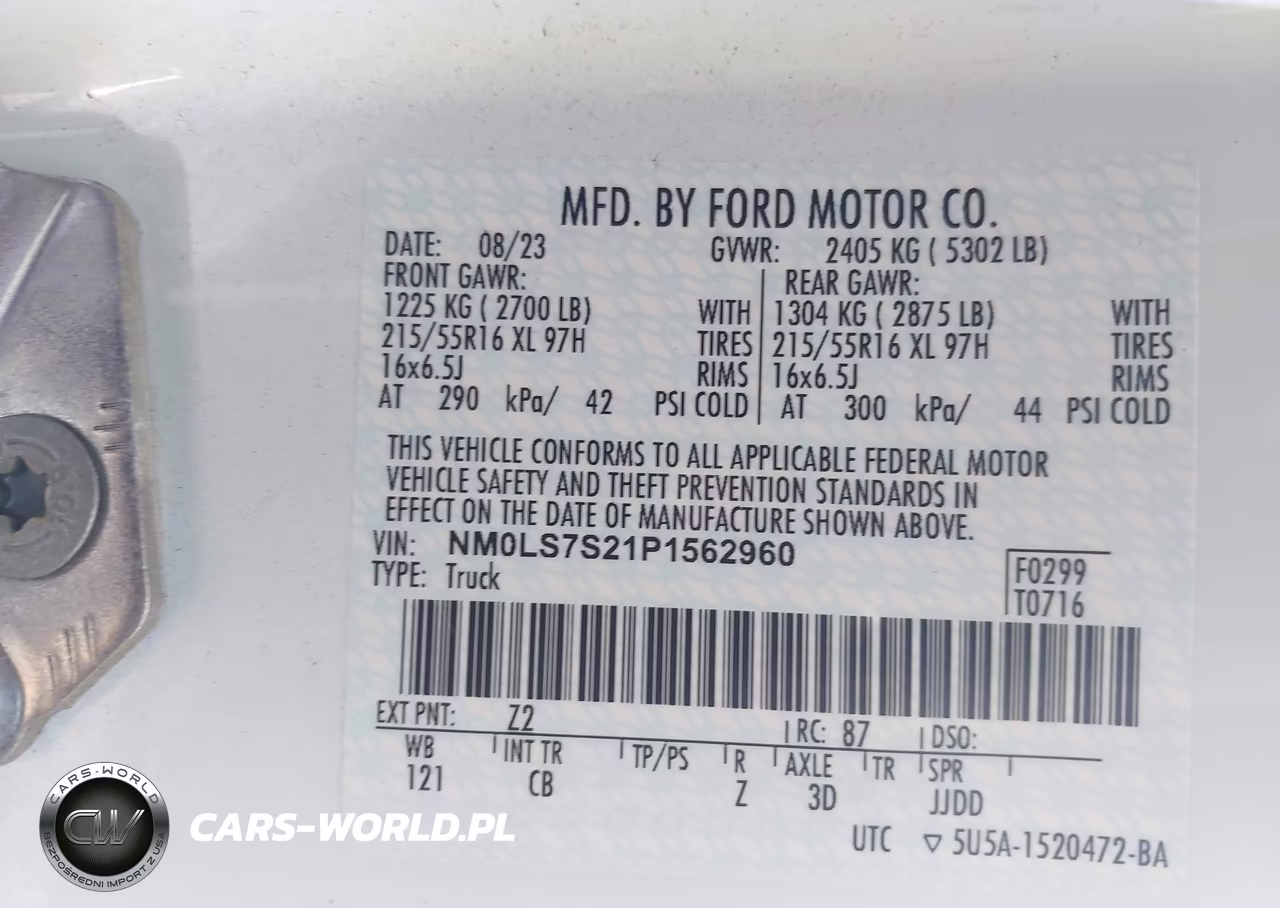 2023 Ford Transit Connect Xl VIN:NM0LS7S21P1562960 - 9
