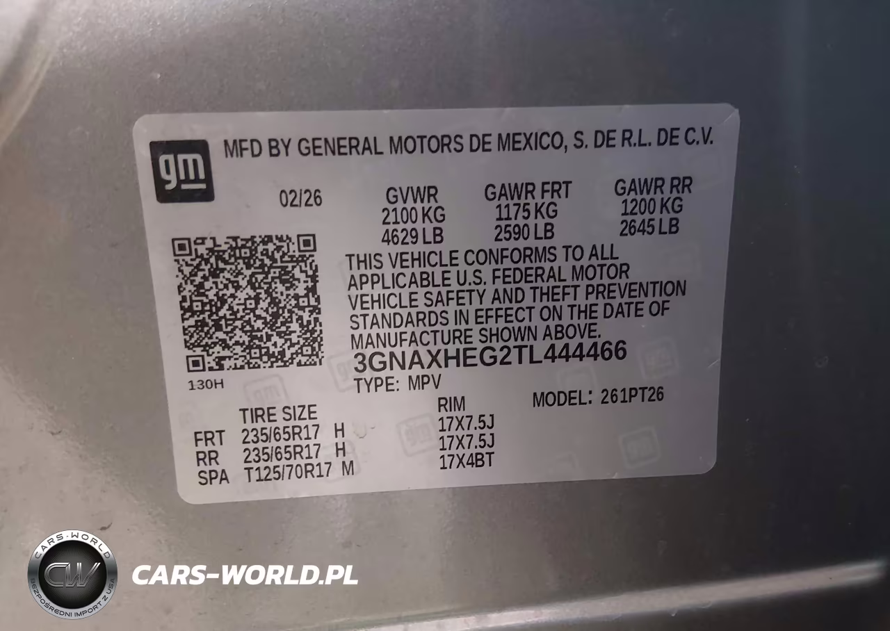 2026 Chevrolet Equinox Fwd Lt VIN:3GNAXHEG2TL444466 - 9