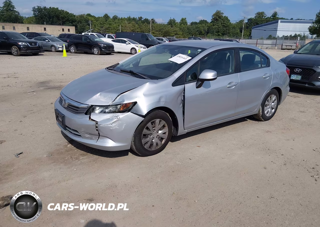 2012 Honda Civic Lx VIN:19XFB2F50CE056745 - 2