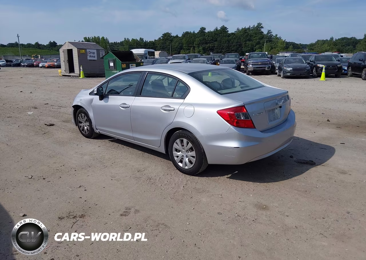 2012 Honda Civic Lx VIN:19XFB2F50CE056745 - 3