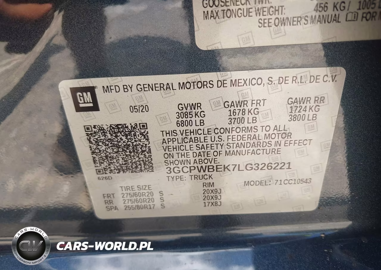 2020 Chevrolet Silverado 1500 2Wd Short Bed Custom VIN:3GCPWBEK7LG326221 - 9