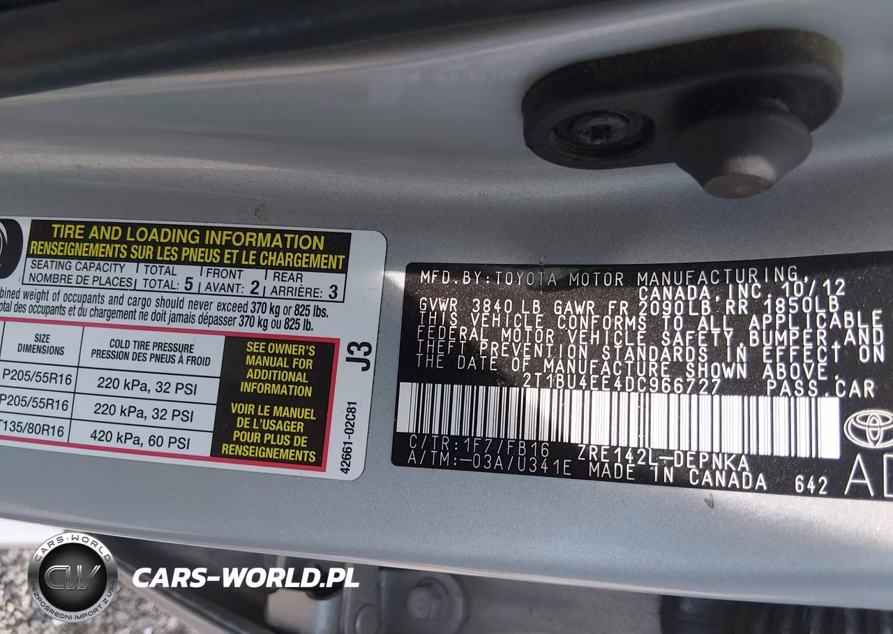 2013 Toyota Corolla Le VIN:2T1BU4EE4DC966727 - 9