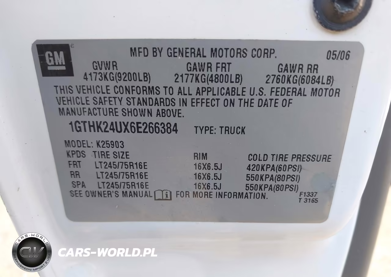 2006 GMC Sierra 2500Hd Work Truck VIN:1GTHK24UX6E266384 - 9