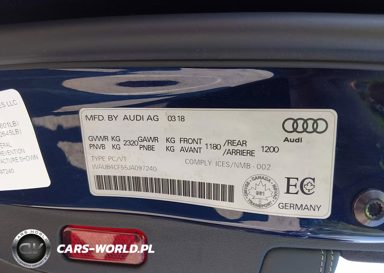 2018 Audi S5 3.0T Premium Plus VIN:WAUB4CF55JA097240 - 9
