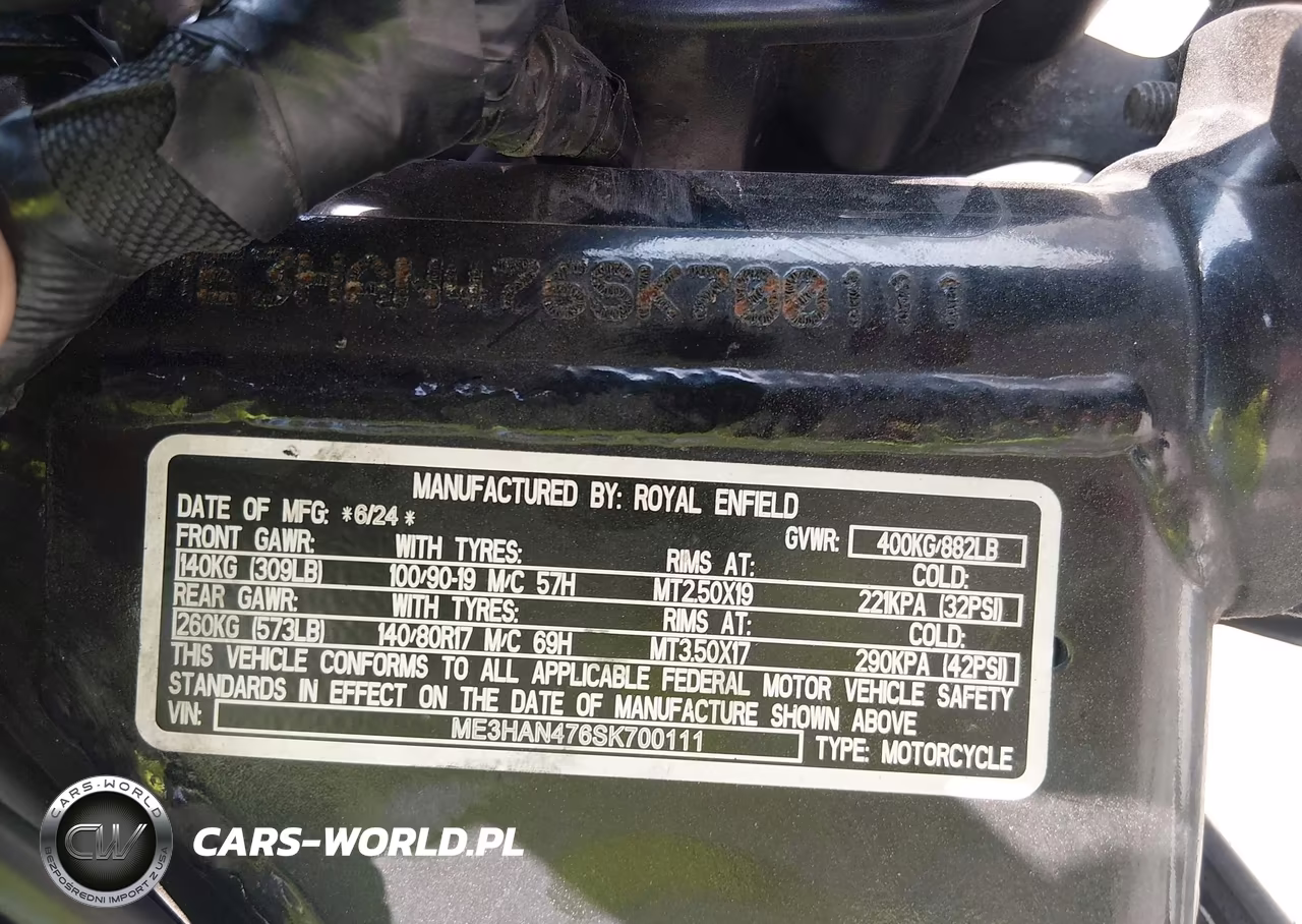 2025 Royal Enfield Motors Bear 650 VIN:ME3HAN476SK700111 - 10
