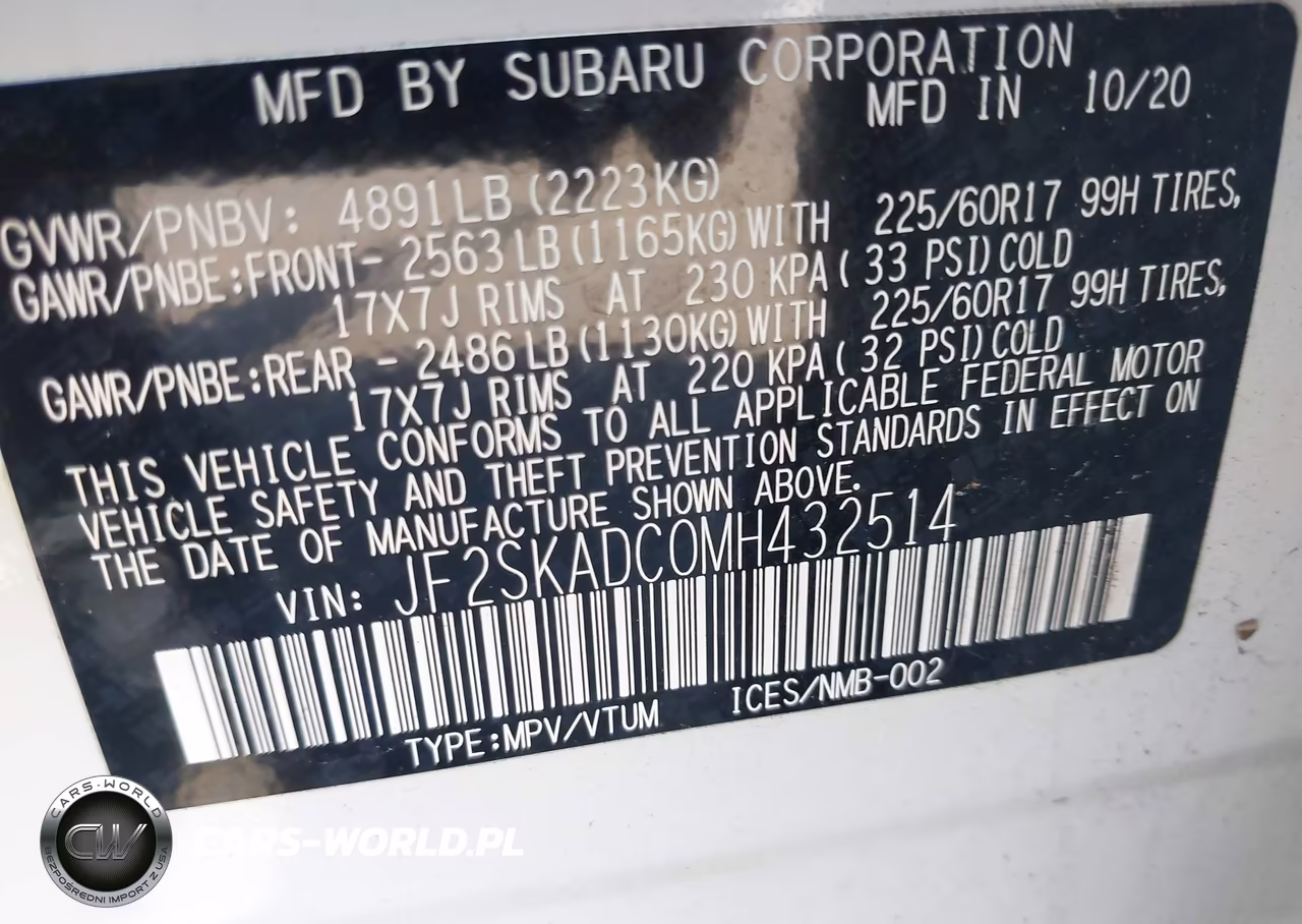 2021 Subaru Forester VIN:JF2SKADC0MH432514 - 9