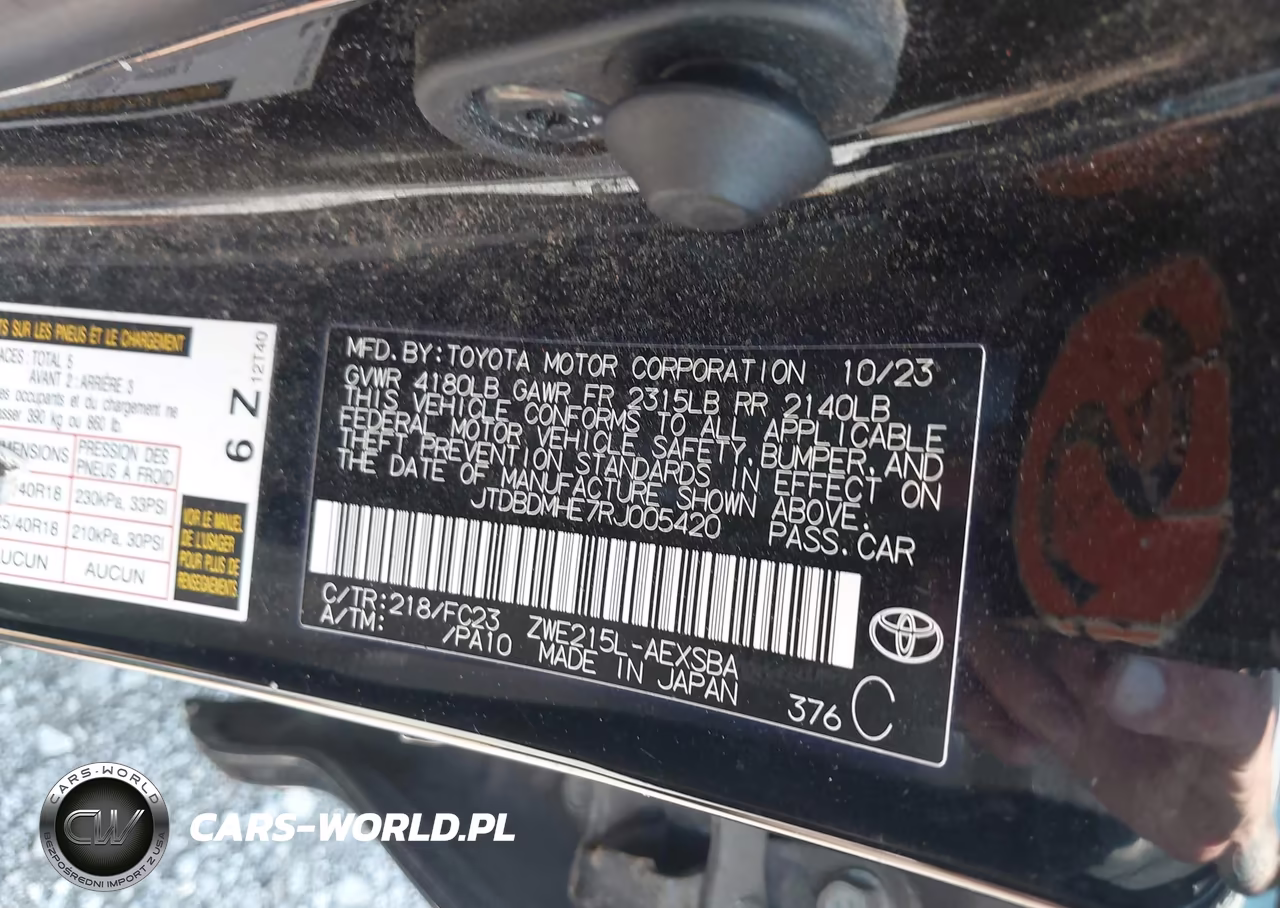 2024 Toyota Corolla Hybrid Se VIN:JTDBDMHE7RJ005420 - 9