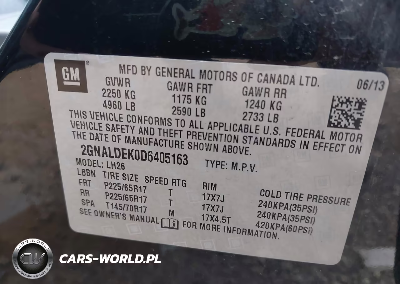 2013 Chevrolet Equinox Lt VIN:2GNALDEK0D6405163 - 9
