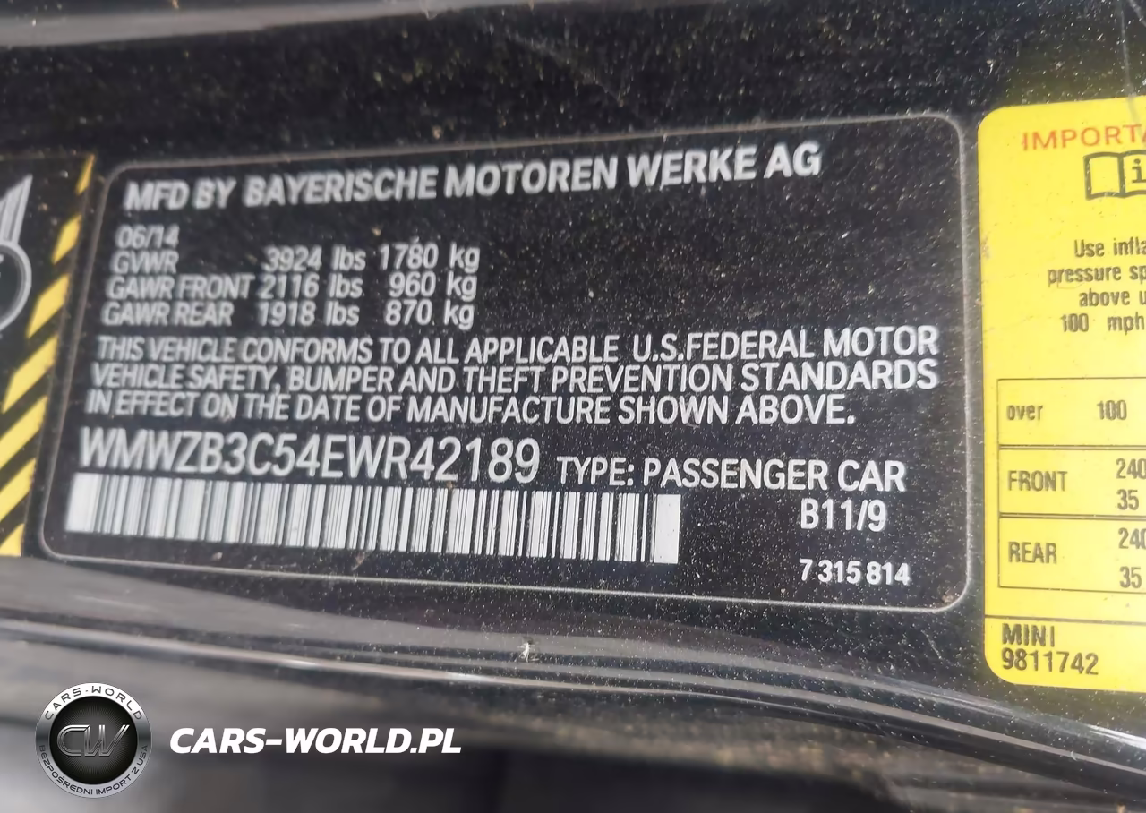 2014 Mini Countryman Cooper VIN:WMWZB3C54EWR42189 - 9