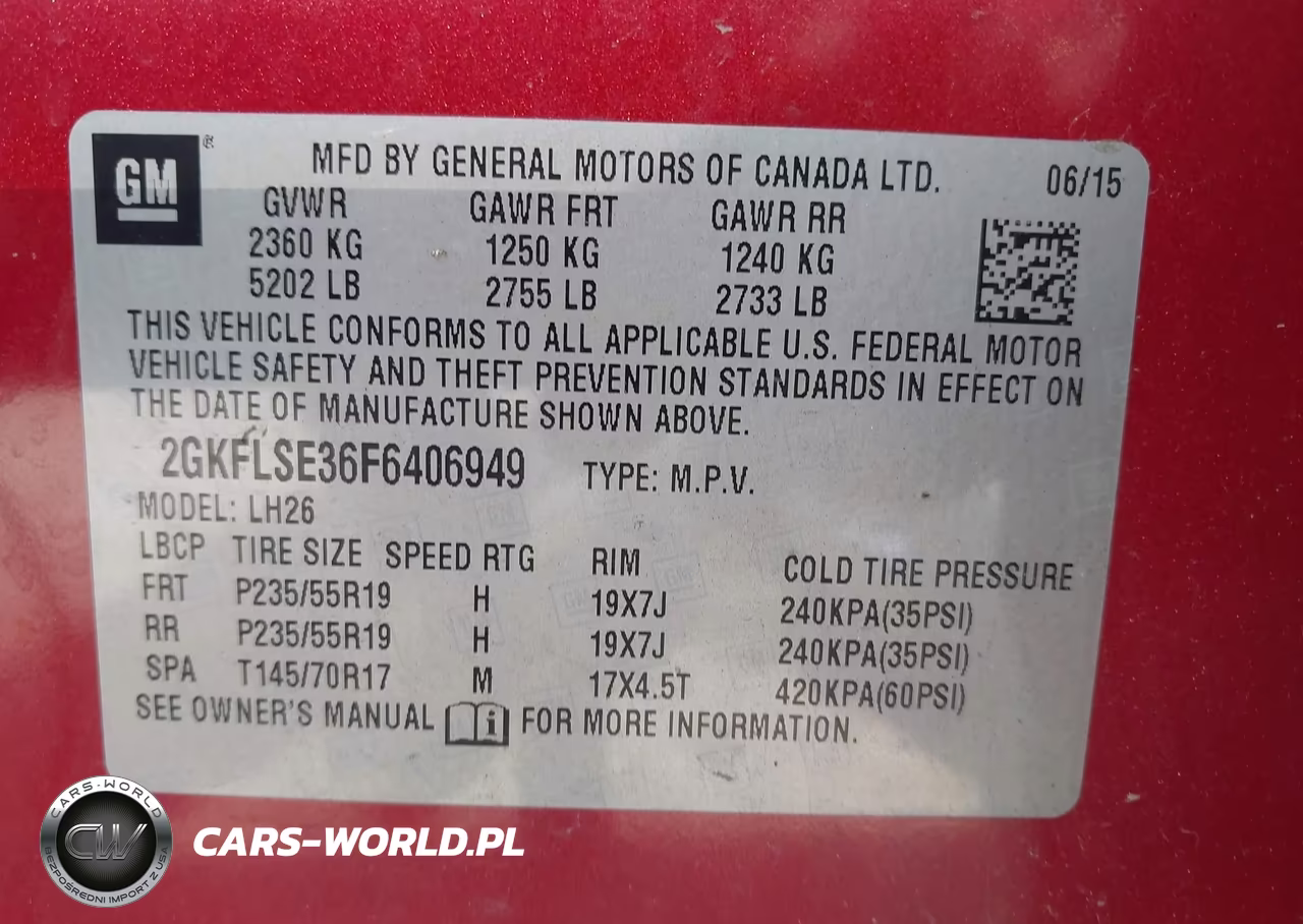 2015 GMC Terrain Slt-1 VIN:2GKFLSE36F6406949 - 9