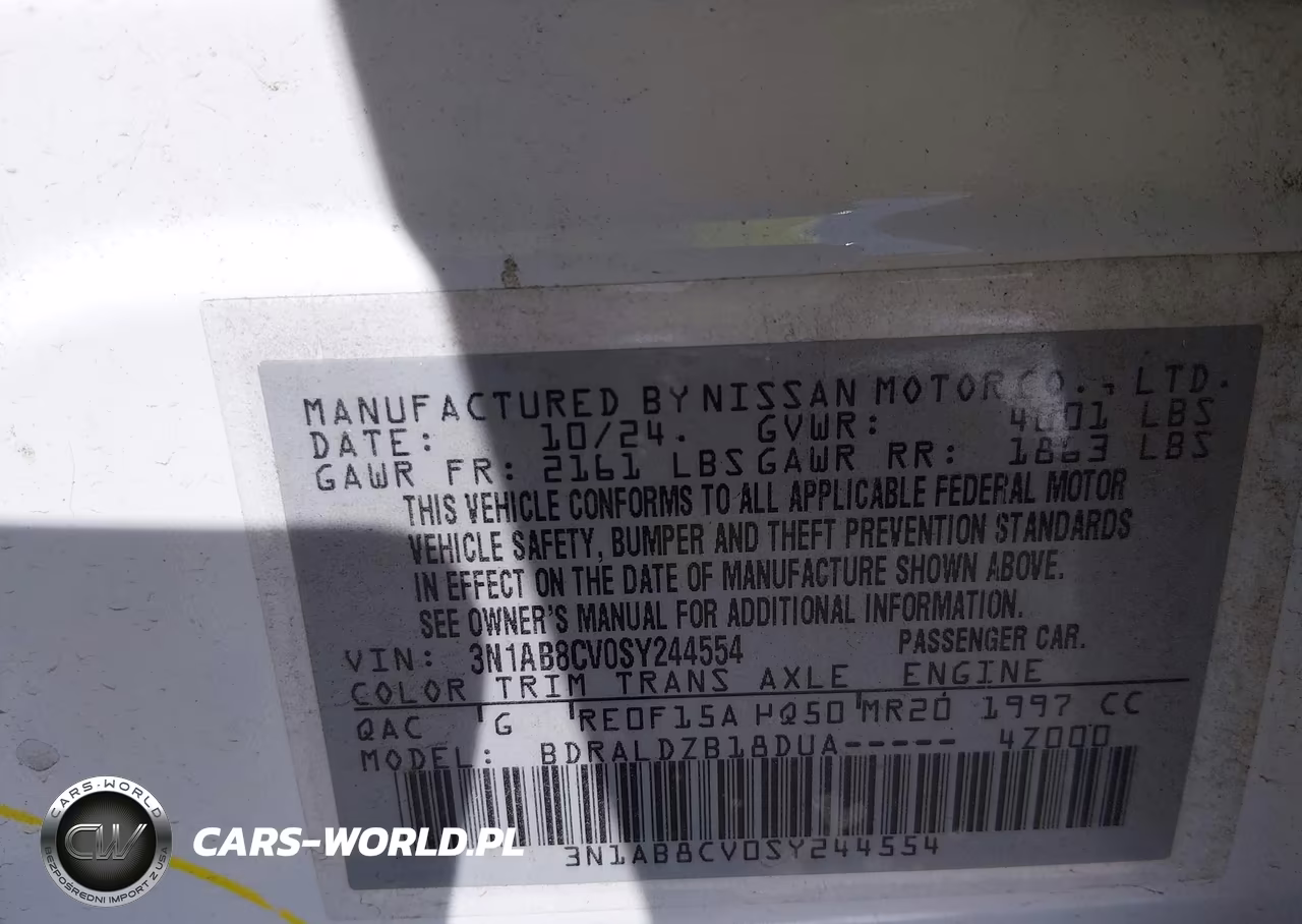 2025 Nissan Sentra Sv VIN:3N1AB8CV0SY244554 - 9