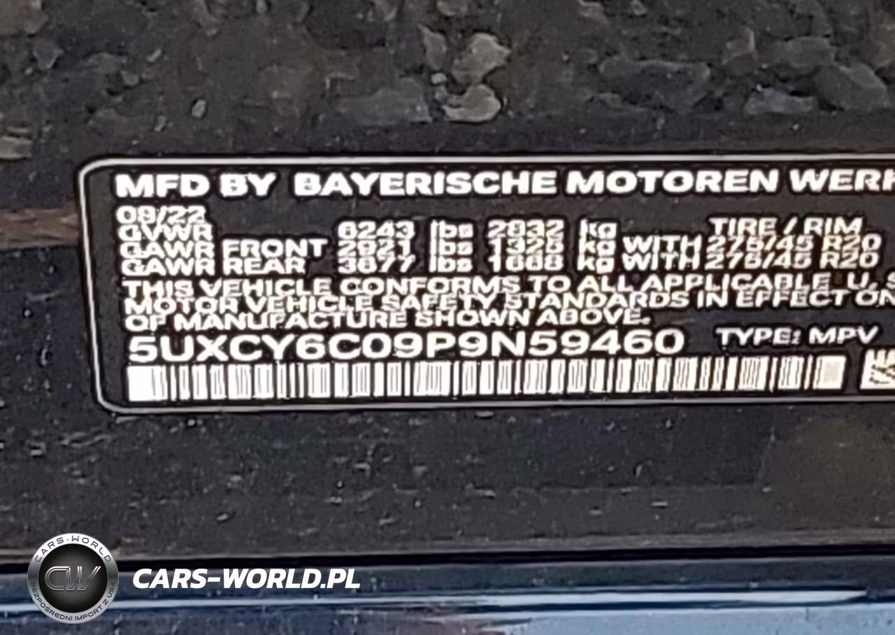 2023 BMW X6 xDrive40I VIN:5UXCY6C09P9N59460 - 9