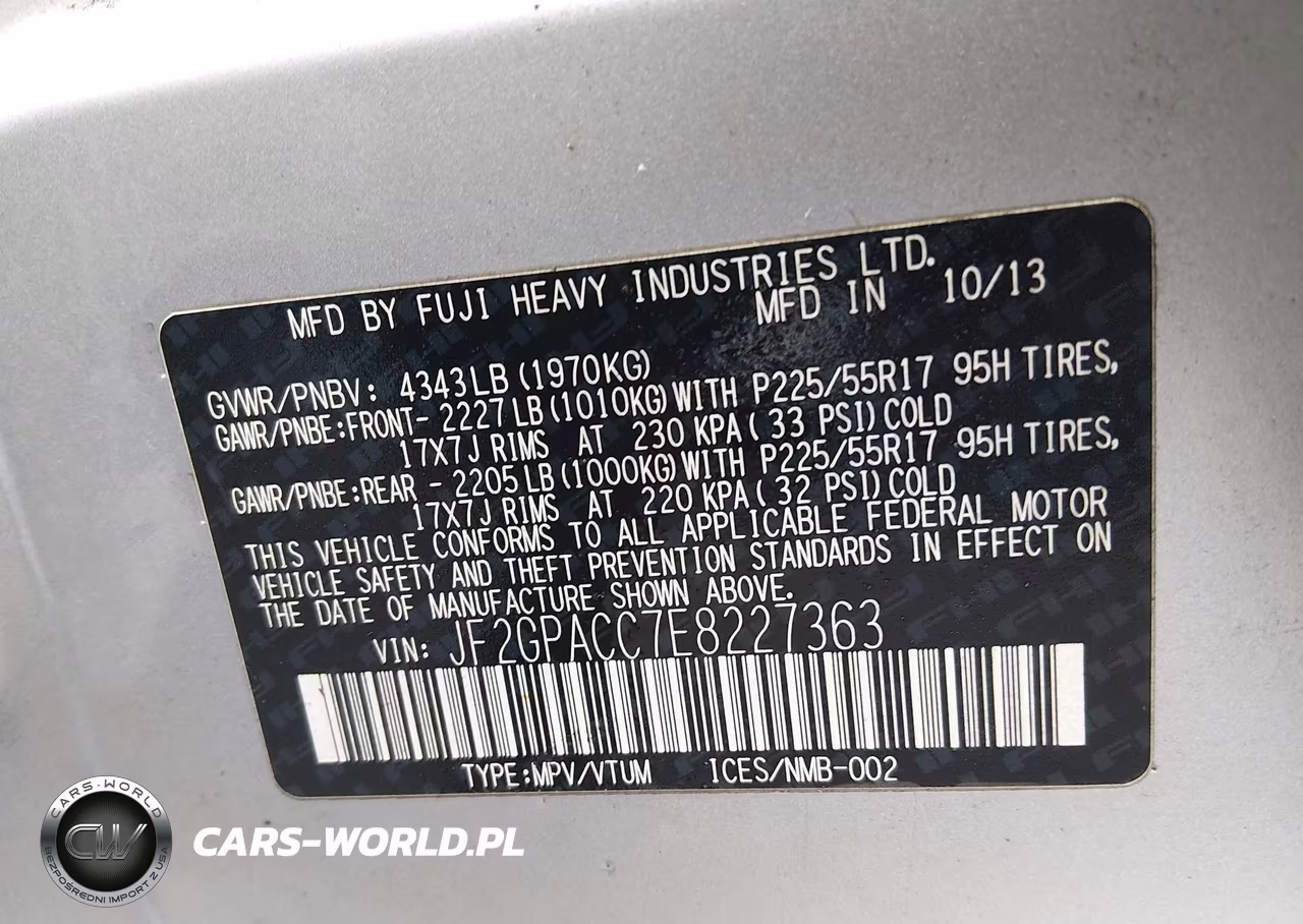 2014 Subaru Xv Crosstrek 2.0I Premium VIN:JF2GPACC7E8227363 - 9