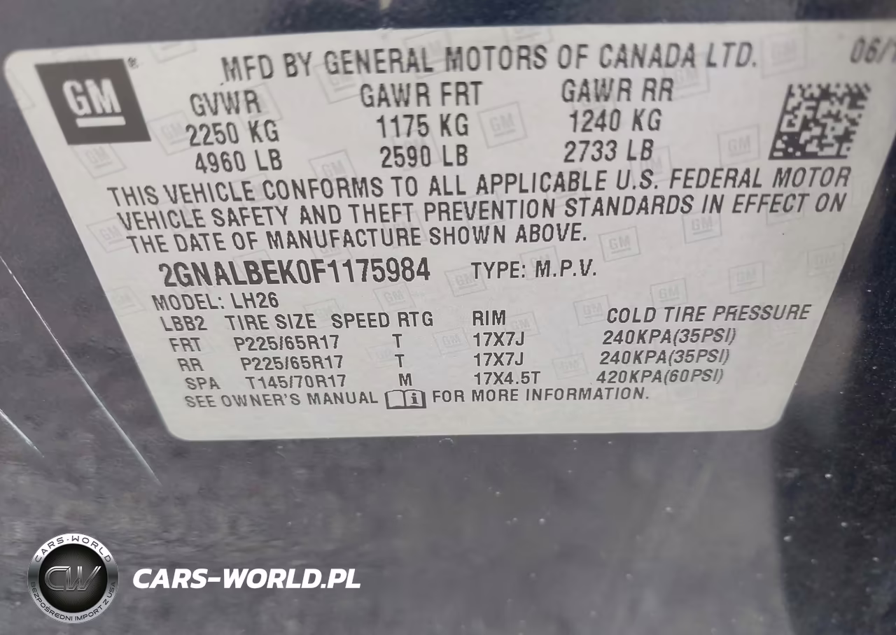 2015 Chevrolet Equinox Lt VIN:2GNALBEK0F1175984 - 9