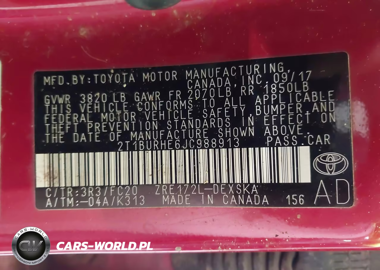 2018 Toyota Corolla Se VIN:2T1BURHE6JC988913 - 9