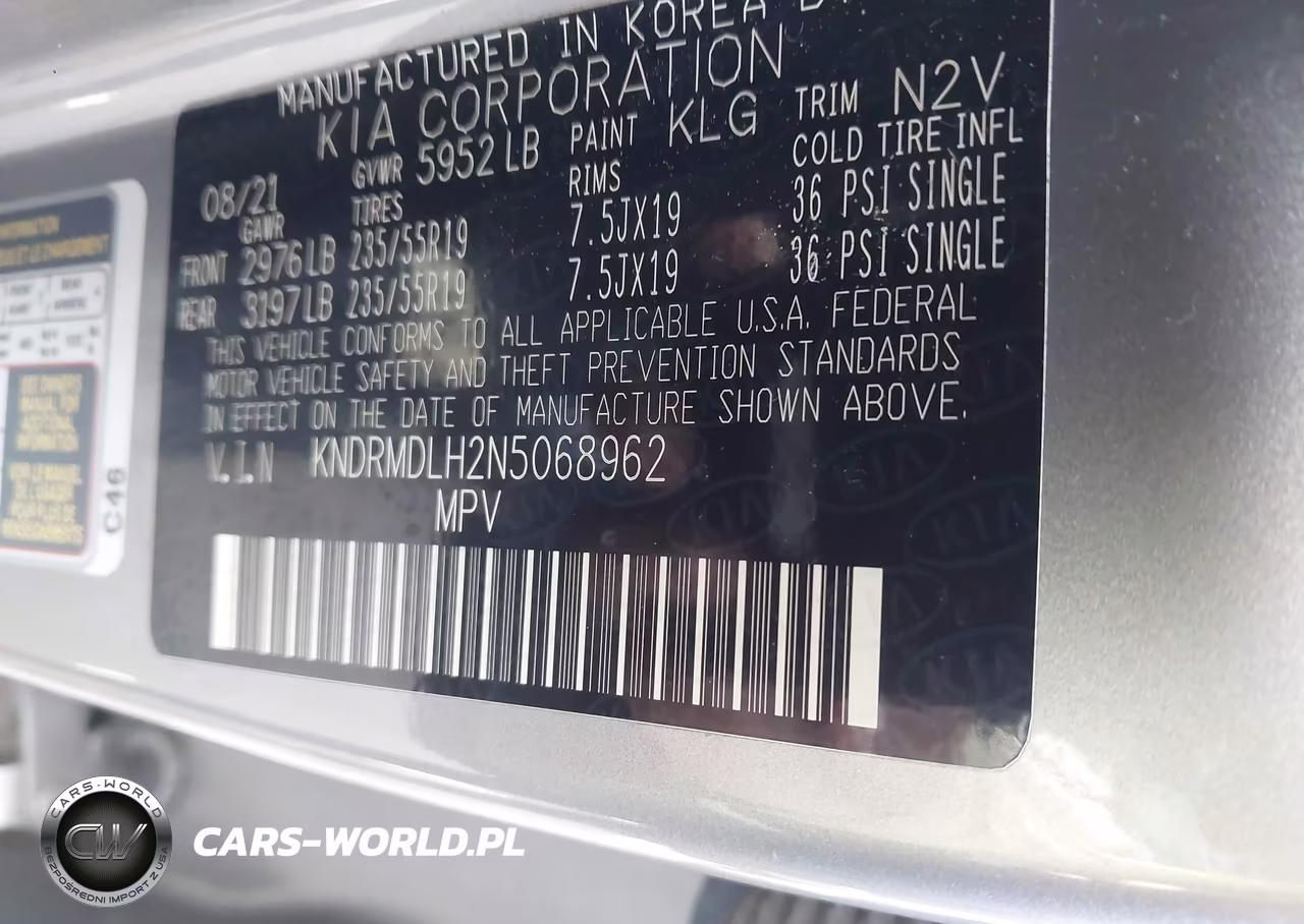 2022 Kia Sorento Plug-In Hybrid Sx Prestige VIN:KNDRMDLH2N5068962 - 9