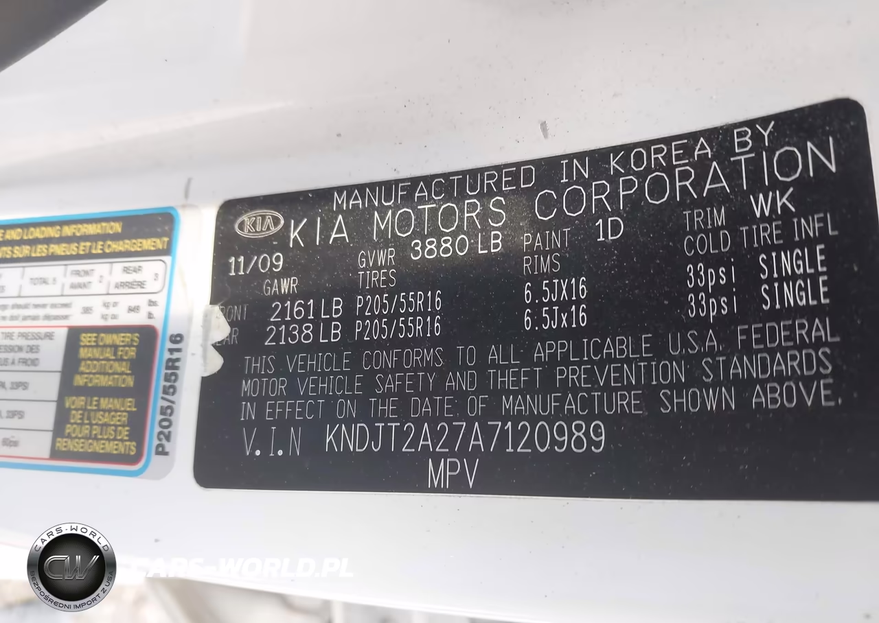 2010 Kia Soul + VIN:KNDJT2A27A7120989 - 9
